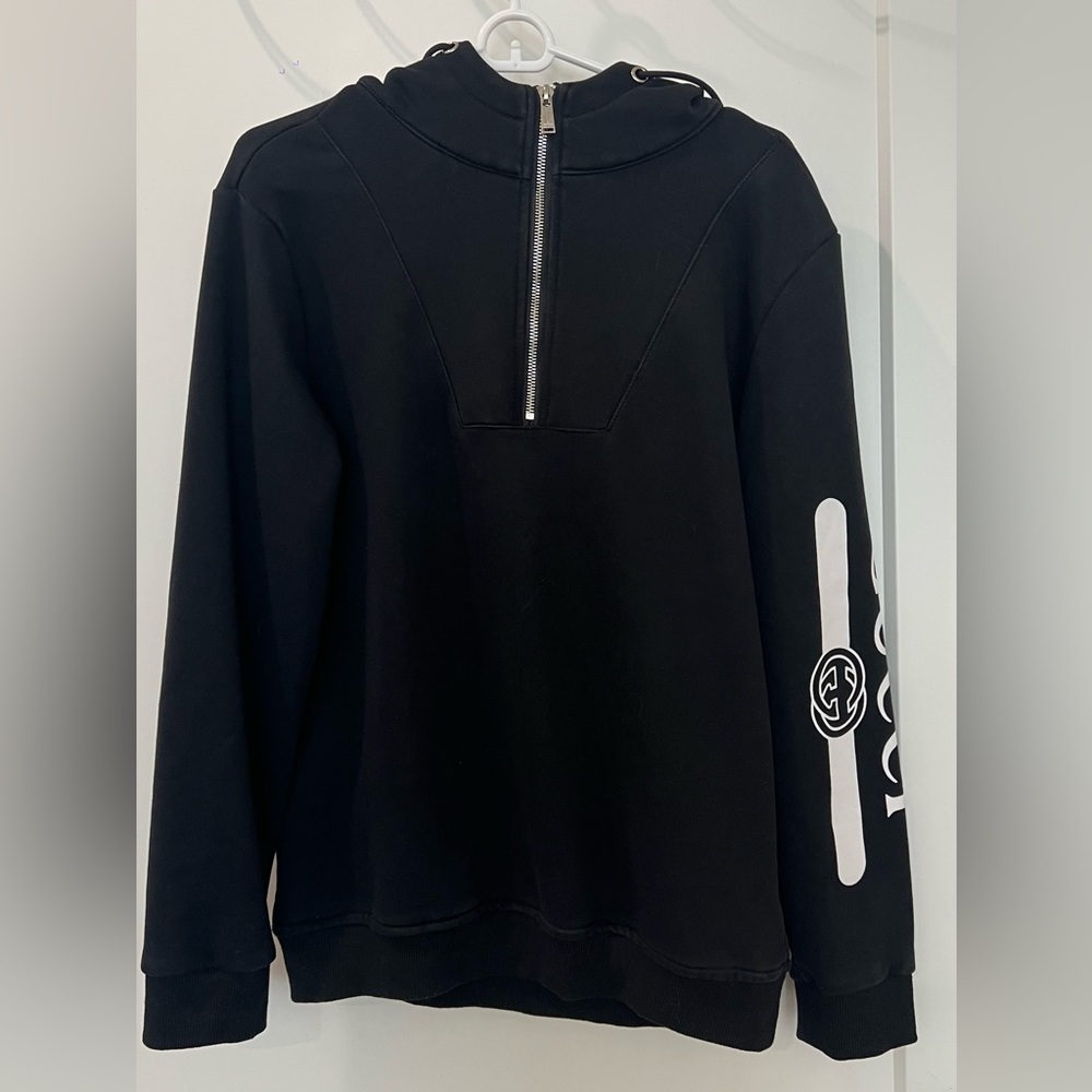 Gucci Black Zip-Up Men's Sweater